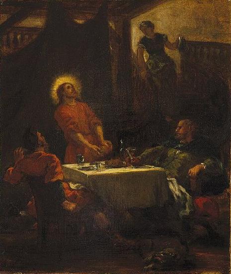 Eugene Delacroix The Disciples at Emmaus, or The Pilgrims at Emmaus